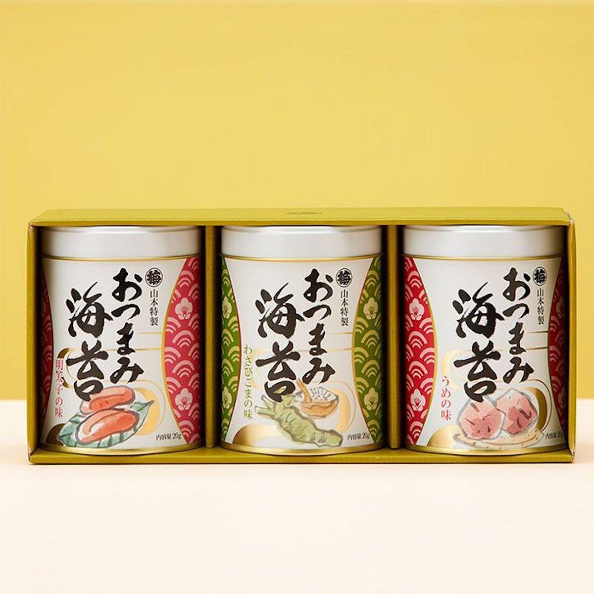 楽天市場】山本海苔店 東京プレミアム おつまみ海苔 2缶詰合せ