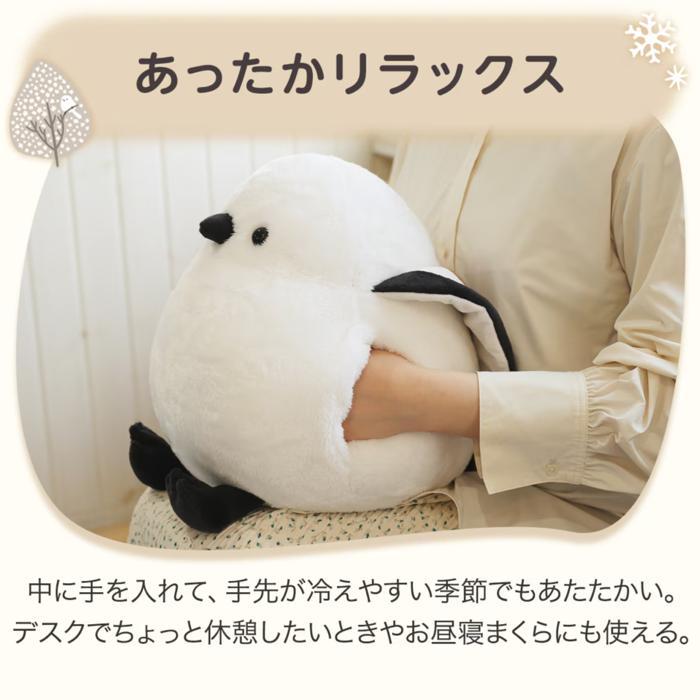 【長尾山雀】抱著雪之精靈過暖冬！宜得利 長尾山雀暖手抱枕、托特包、造型擦手巾｜日本好物調查局