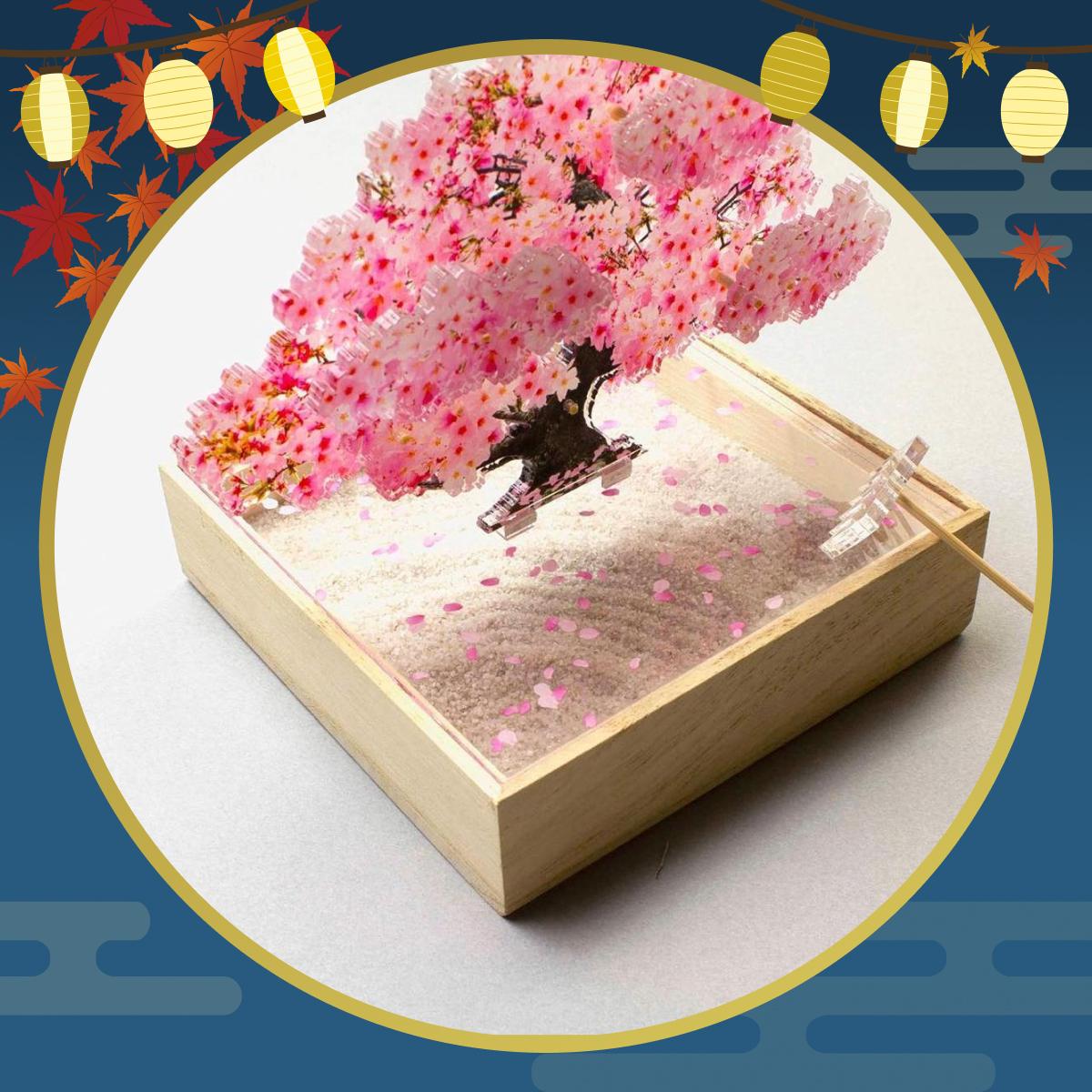 滿願祭限定】桌面上的日式庭園！toumei 迷你壓克力盆栽枯山水、平衡鳥