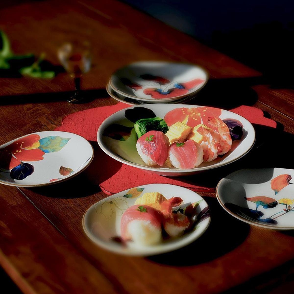 將日本畫之美搬上餐桌！CERAMIC AI 日本美濃燒花牌筷架、緣起物豆皿
