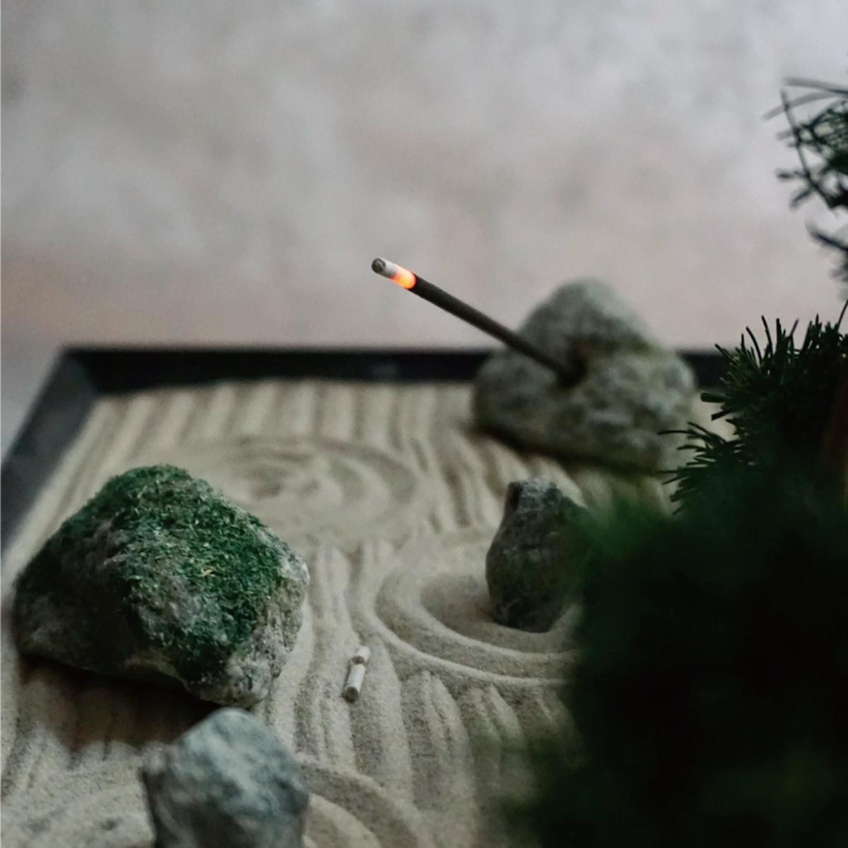 【滿願祭限定】手掌上的禪意香氛庭園!zen void 日式盆栽擴香木、香石組&枯山水香立組|日本好物調查局