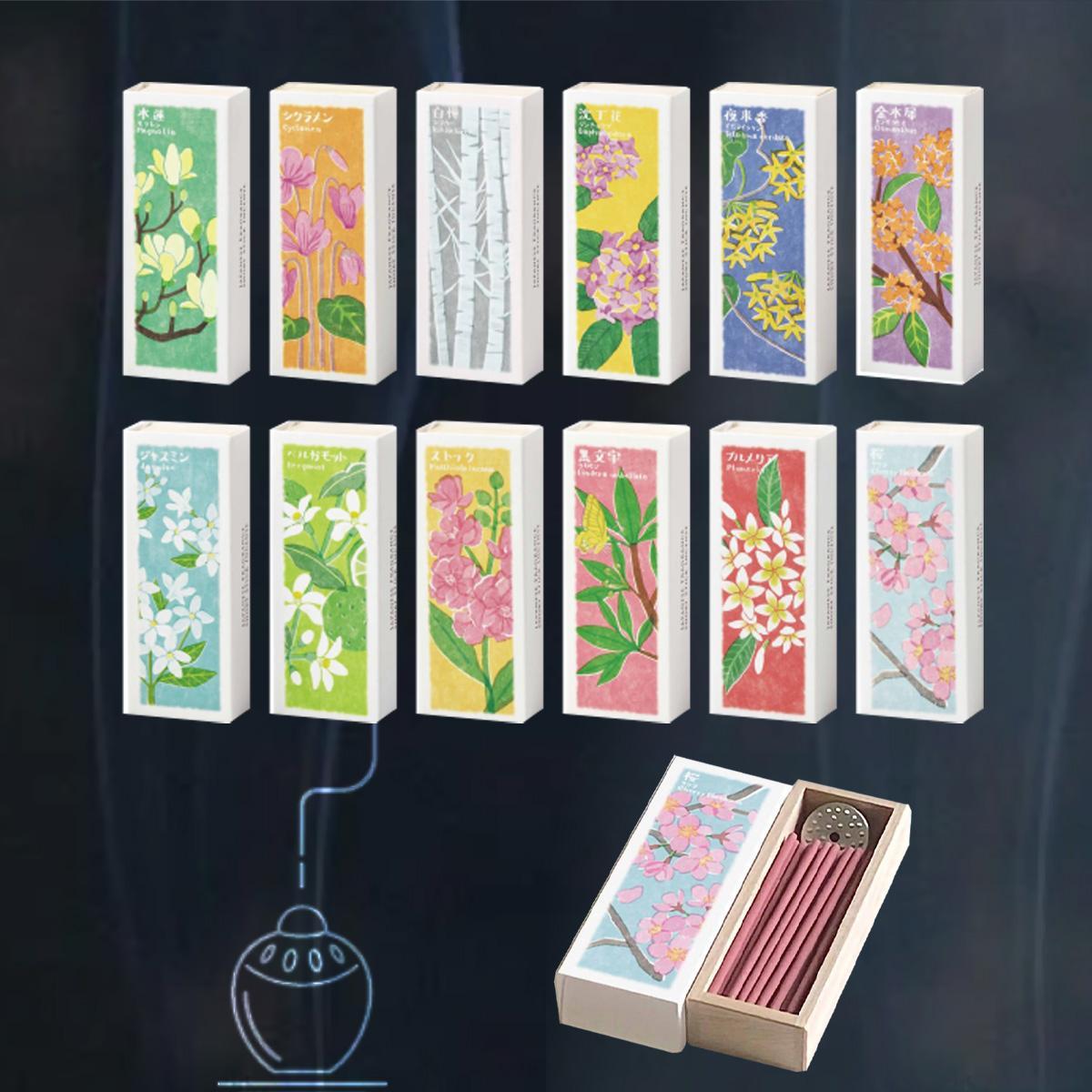 日野芳春　鎮宅守護四季花　掛軸　絹本 24386.jpg